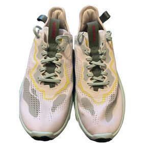 Sorel Womens White Gray  pink green Kinetic Breakthru Day Lace Athletic Sneakers